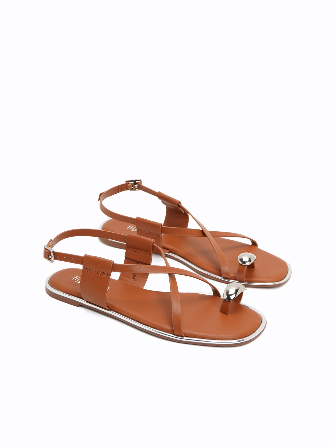 Toe Ring Ajio Footwear Slippers Dawson Flat Sandals – Figlia