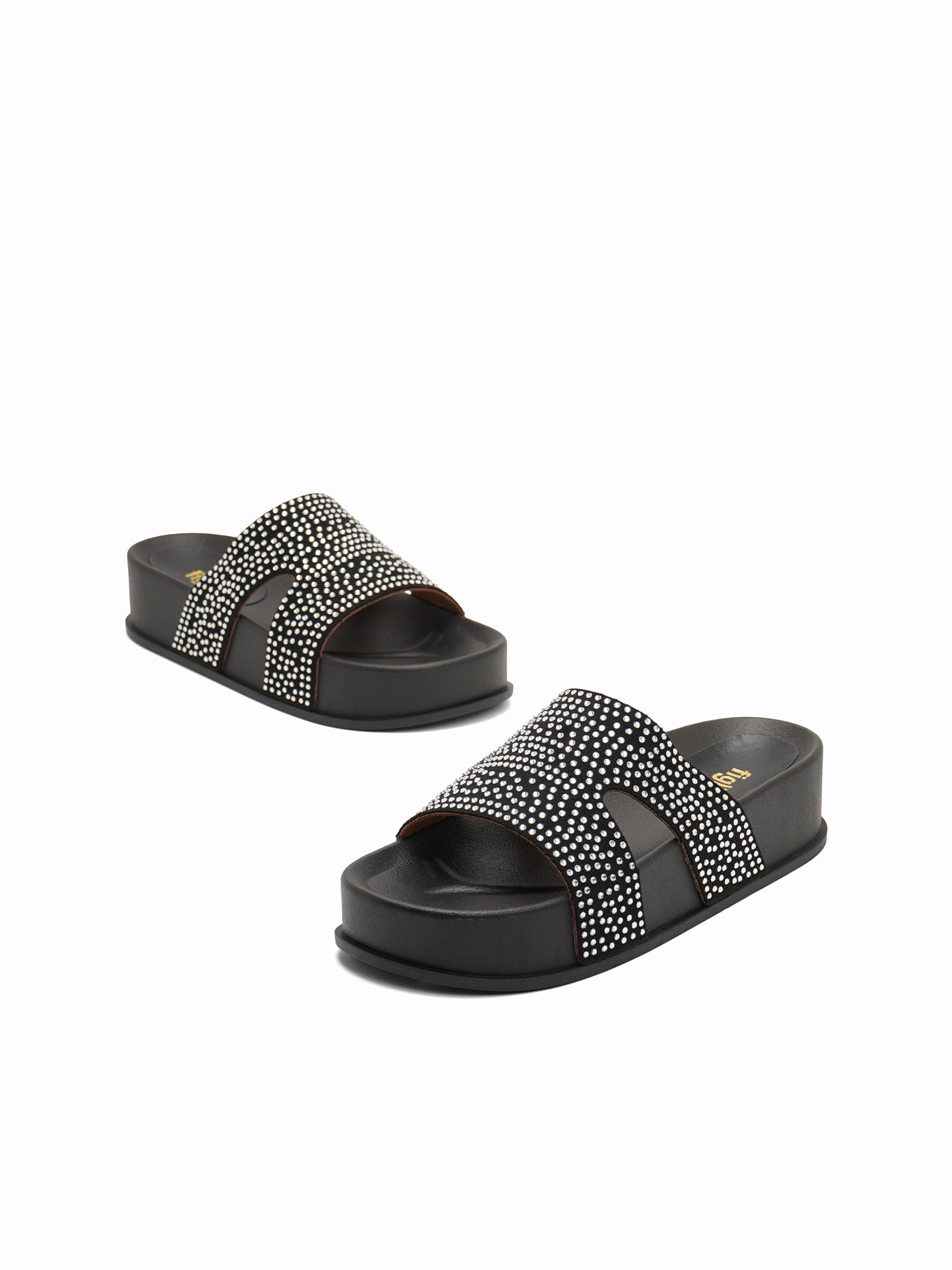Slide Sandals Steve Madden Slides Black Black Platform Slide
