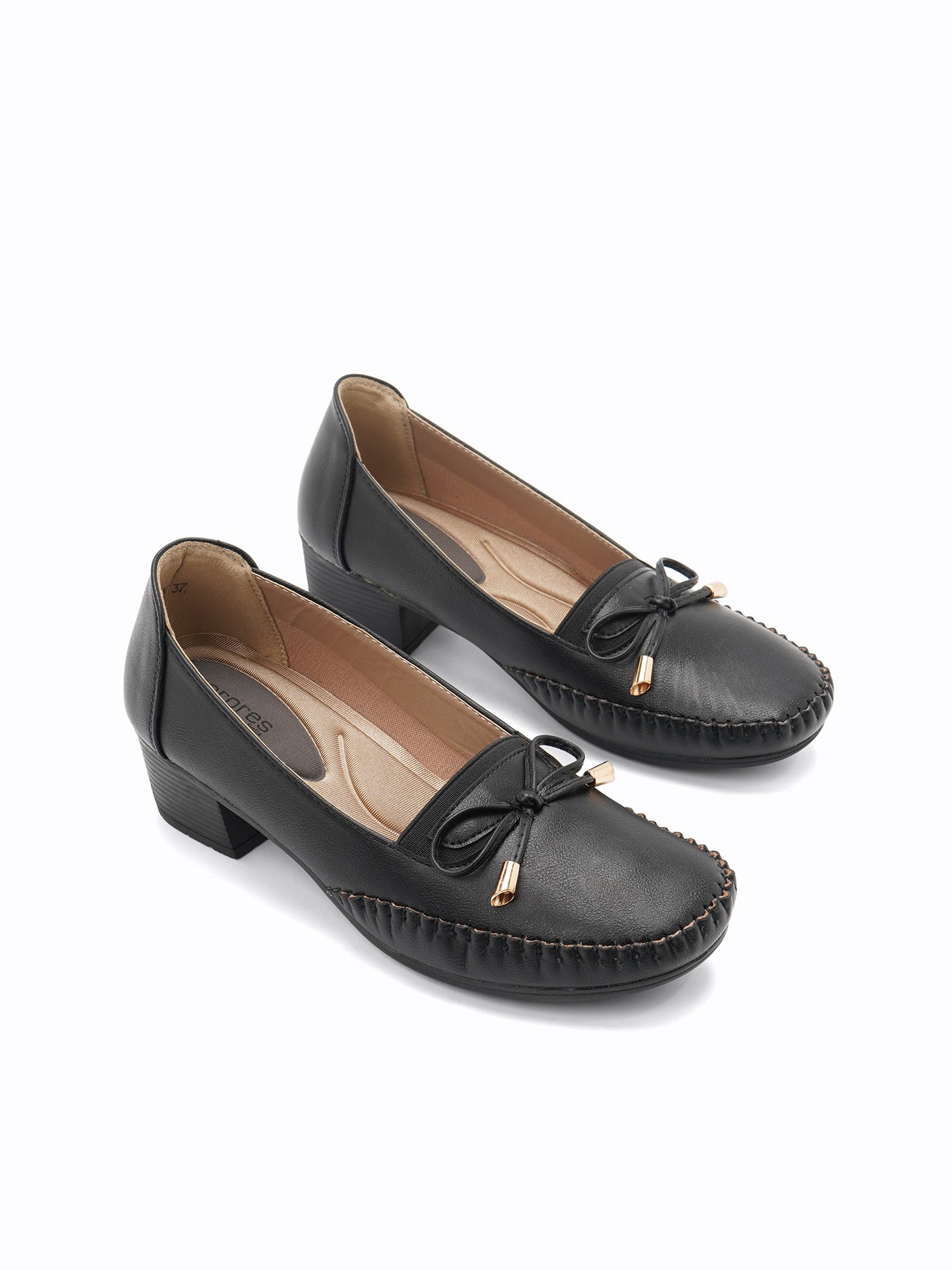 Loafer pumps black hot sale