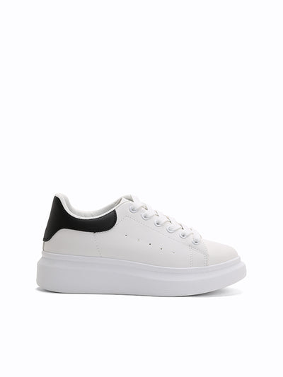 white sneakers platform