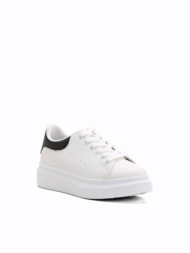 white sneakers platform