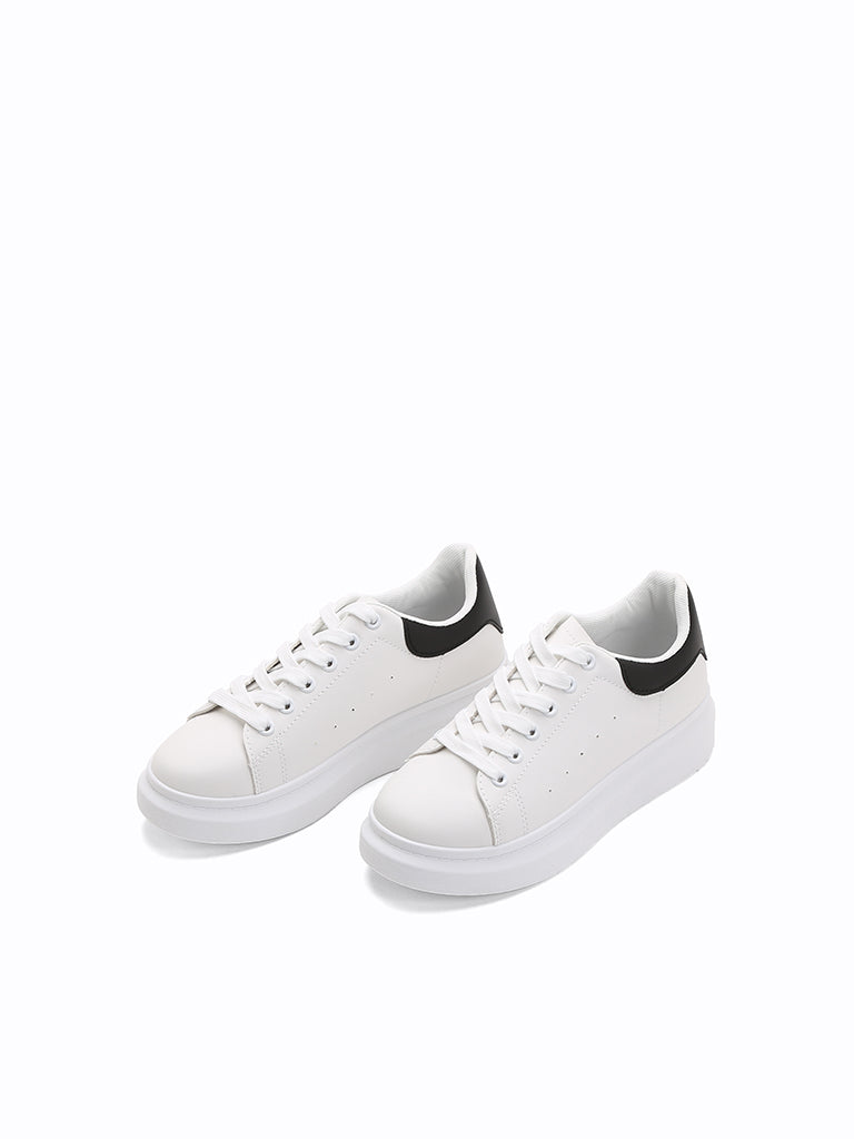 white sneakers platform