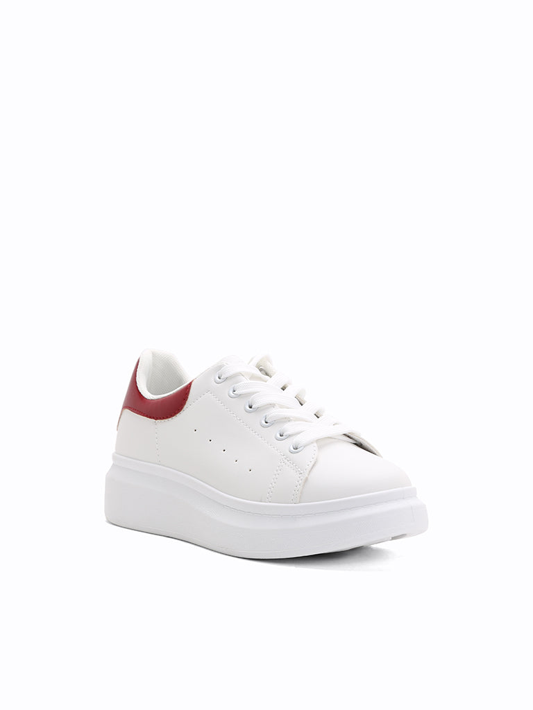 white sneakers platform