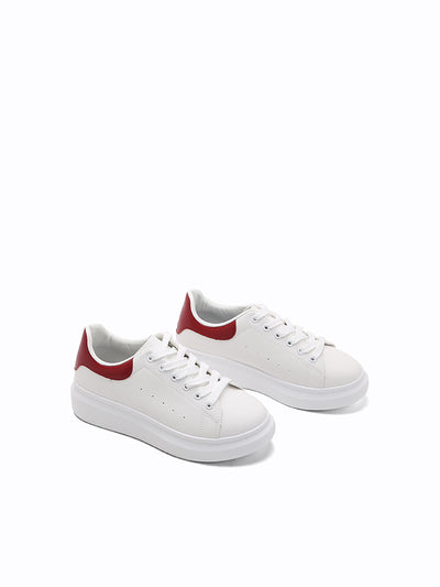 white sneakers platform