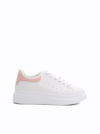 white sneakers platform